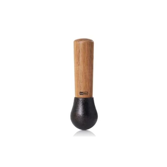 AdHoc AHM-MO15 0,36 l Schwarz, Holz Akazienholz, Eisenguss Mörtel & Stößel, 5 image