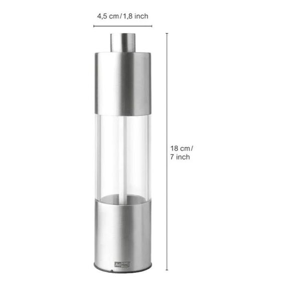 AdHoc AHM-MP10 Salz- & Pfeffermühle Silber, 3 image
