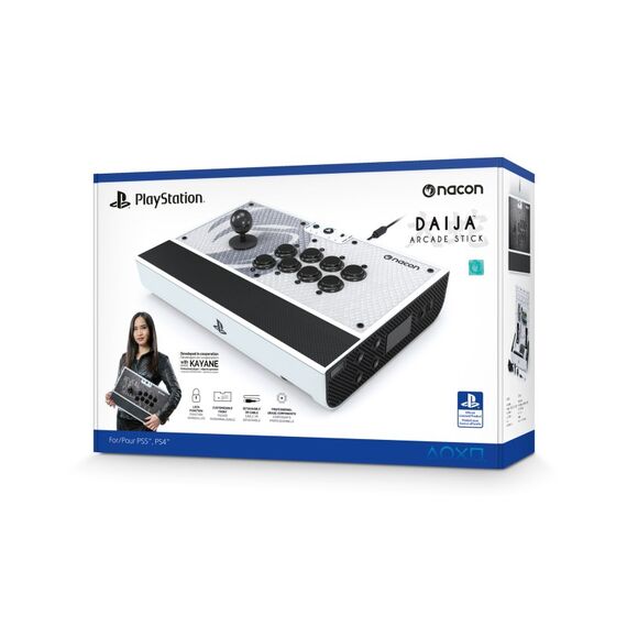 NACON DAIJA Arcade Stick Schwarz, Weiß USB Speziell PC, PlayStation 4, PlayStation 5, 8 image