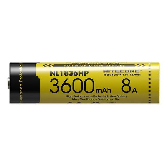 Nitecore BATTERY RECH. LI-ION 3.6V/NL1836HP(3600MAH) Industrieakku Lithium-Ion (Li-Ion) 3,6 V