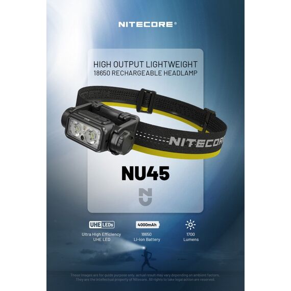 Nitecore NU45 Taschenlampe Schwarz Stirnband-Taschenlampe LED, 17 image