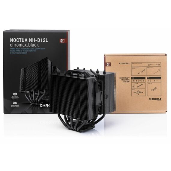 Noctua NH-D12L Prozessor Luftkühlung 12 cm Aluminium, Schwarz 1 Stück(e), 3 image