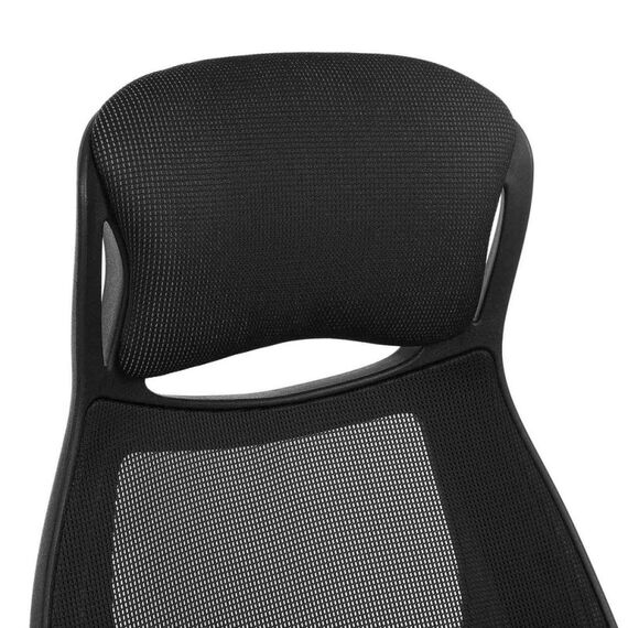 Songmics OBN86BK Büro- & Computerstuhl Gepolsterter Sitz Netz-Rückenlehne, 4 image