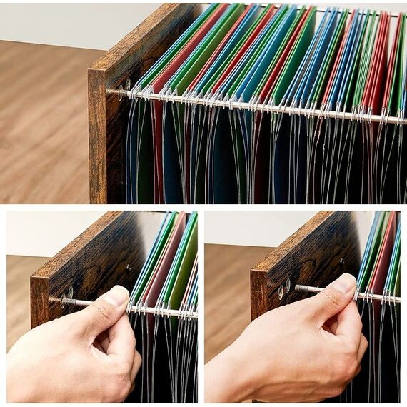 Songmics OFC041B01 Aktenschrank Schwarz, 5 image