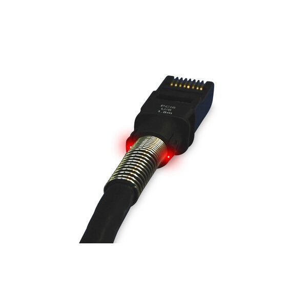 PatchSee Patchkabel, CAT 6a U-UTP, 10GBit Cu, PVC, AWG 24, Länge 2,4 m, Farbe Schwarz, Verpackungseinheit= 12 Stück, Farbe: Schwarz, Länge: 2,4 m