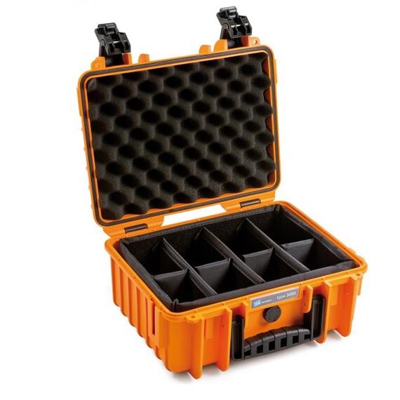 B&W Cases 3000/O/SI Werkzeugkoffer Orange Polypropylen (PP), 2 image