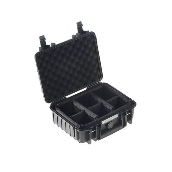 B&W Cases 1000/B/RPD Ausrüstungstasche/-koffer Aktentasche/klassischer Koffer Schwarz