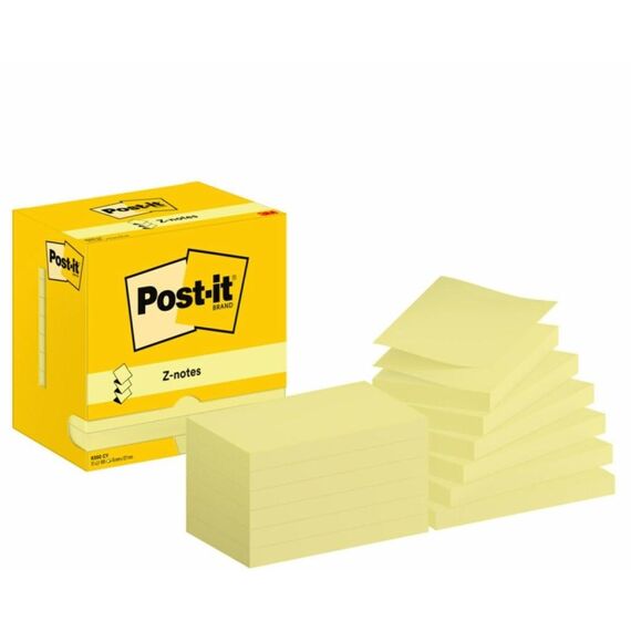 Post-It 7100290186 Klebezettel Rechteck Gelb 100 Blätter Selbstklebend