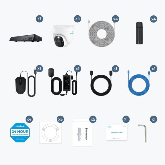 Reolink NVS8-8MD4 Videoüberwachungskit Kabelgebunden 8 Kanäle, 4 image