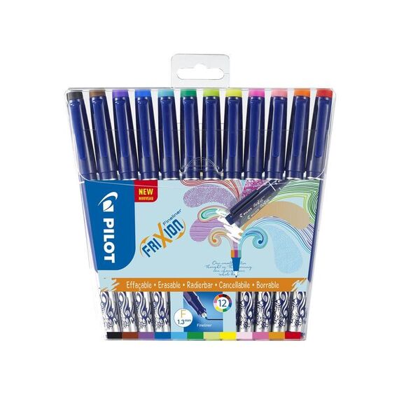 Pilot FriXion Fineliner Mehrfarbig Stick-Kugelschreiber 12 Stück(e)