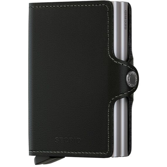 Secrid Twinwallet Original Briefttasche Schwarz Echtes Leder