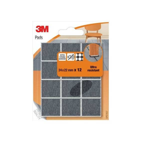 3M SP87A37 Filzgleiter für Möbel 12 Stück(e) Rechteckig
