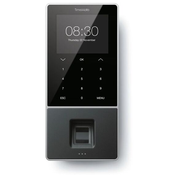 Safescan TM-828 SC Schwarz Fingerabdruck, Passwort, Näherungskarte, Smart card Gleichstrom TFT Ethernet/LAN