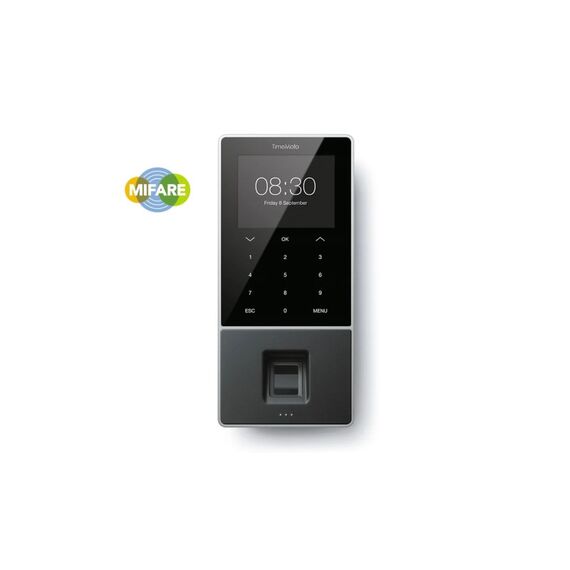 Safescan TM-828 SC Schwarz Fingerabdruck, Passwort, Näherungskarte, Smart card Gleichstrom TFT Ethernet/LAN, 2 image
