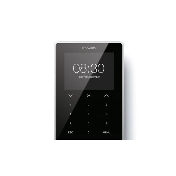 Safescan TM-828 SC Schwarz Fingerabdruck, Passwort, Näherungskarte, Smart card Gleichstrom TFT Ethernet/LAN, 6 image