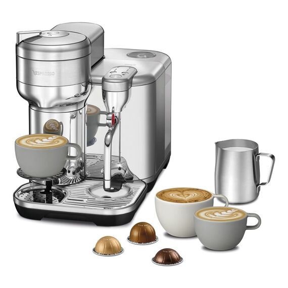 Sage the Vertuo Creatista Vollautomatisch Espressomaschine 2 l, Farbe: Gebürsteter Stahl, Edelstahl, 4 image