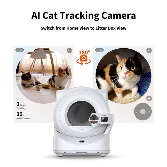 PETKIT P9903 Hunde-/Katzentoilette Katze Selbstreinigendes Katzenklo Weiß, 3 image