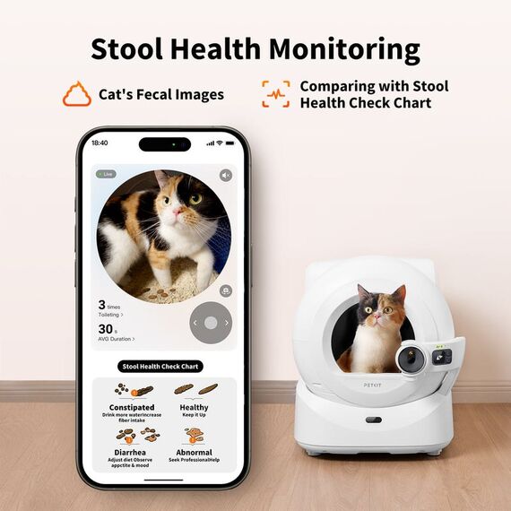 PETKIT P9903 Hunde-/Katzentoilette Katze Selbstreinigendes Katzenklo Weiß, 5 image