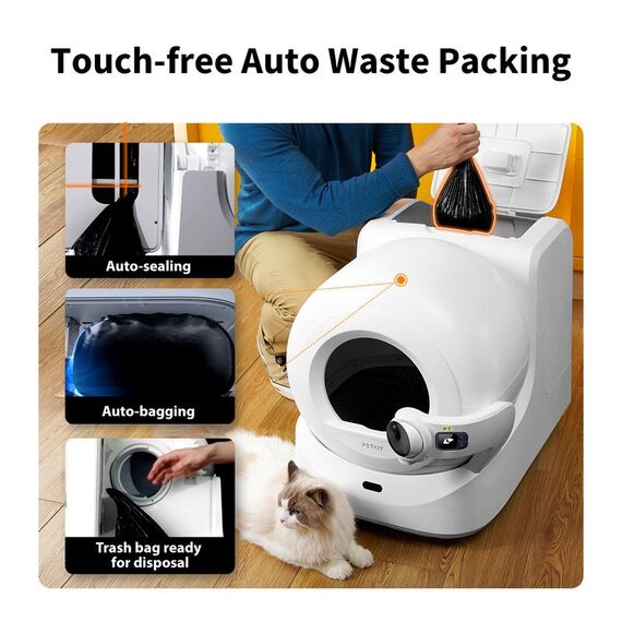 PETKIT P9903 Hunde-/Katzentoilette Katze Selbstreinigendes Katzenklo Weiß, 6 image