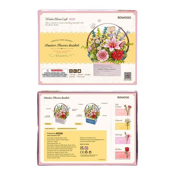 ROBOTIME Blumenkiste mit Griff 3D-Puzzle 428 Stück(e) andere, 6 image