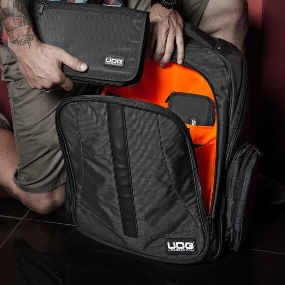 UDG GEAR U9102BL/OR DJ-Controller Rucksackhülle Nylon Schwarz, Orange, 4 image