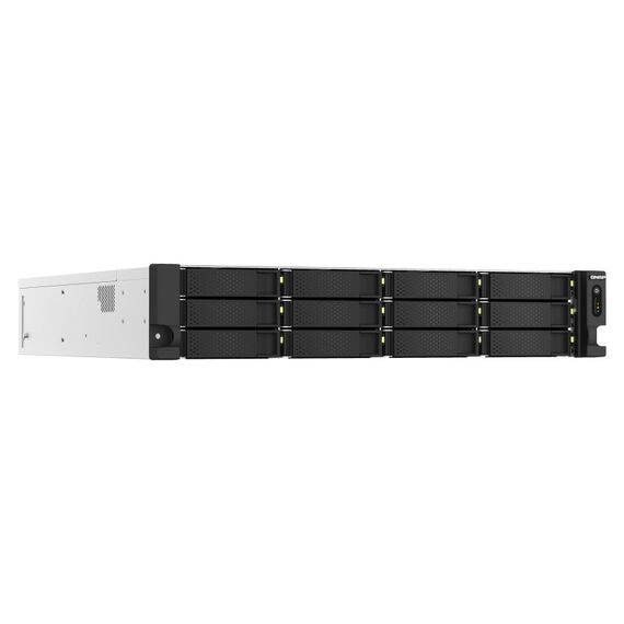 QNAP TS-H1887XU-RP NAS Rack (2U) Intel Xeon E E-2336 32 GB DDR4 0 TB QuTS hero Schwarz, Weiß
