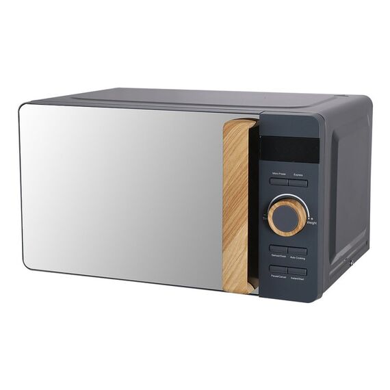 Ohmex OHM-MWO-2086 Mikrowelle Schwarz, Grau, Holz Solo-Mikrowelle Arbeitsplatte 20 l 700 W, 3 image