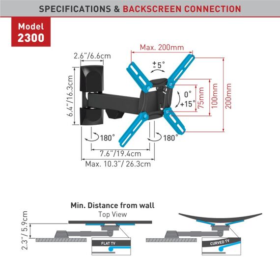Barkan Mounting Systems 2300 99,1 cm (39") Schwarz, 4 image