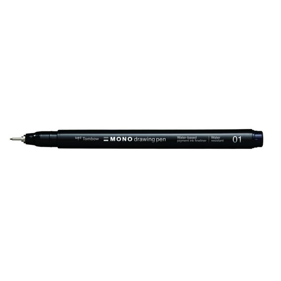 Tombow WS-EFL-H-01 Fineliner Fein Schwarz 1 Stück(e)