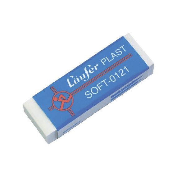 Laufer Plast Soft Radierer Blau 1 Stück(e)