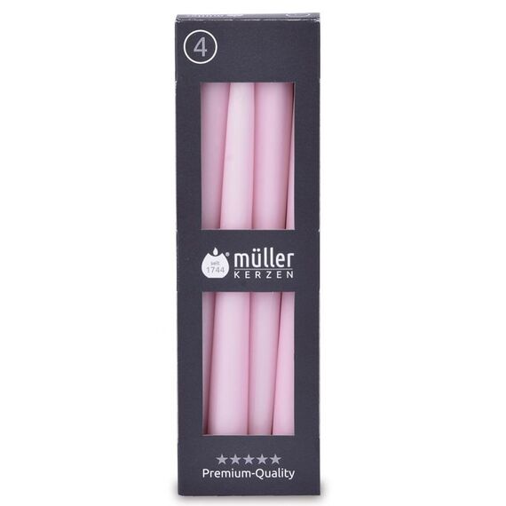 Müller Kerzen 20225025-cw Wachskerze Rund Rose 4 Stück(e)