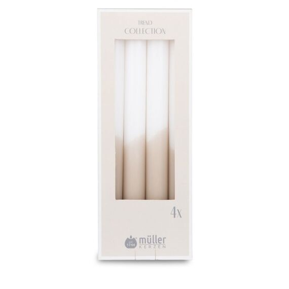 Müller Kerzen 22424522-5s Wachskerze Zylinder Sand, Weiß 4 Stück(e)