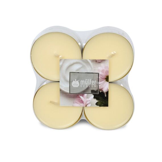 Müller Kerzen 24600008 Wachskerze Zylinder Creme Cremefarben 8 Stück(e)