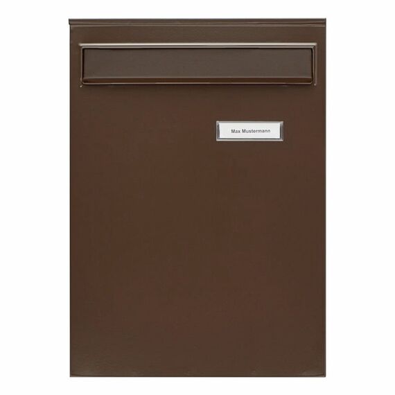 BURG-WÄCHTER Leipzig 778 BR Briefkasten Braun Wandmontierter Briefkasten Stahl