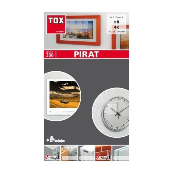 TOX 051 701 061 8 Stück(e) Schrauben- & Dübelsatz 40 mm