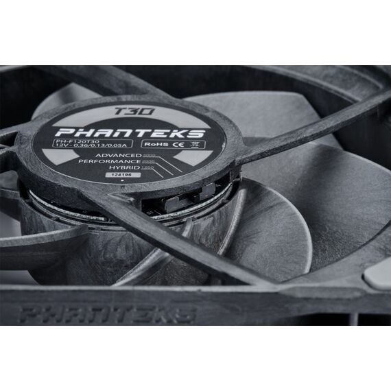 Phanteks PH-F120T30_BG Computerkühlsystem Ventilator 12 cm Schwarz 1 Stück(e), 3 image