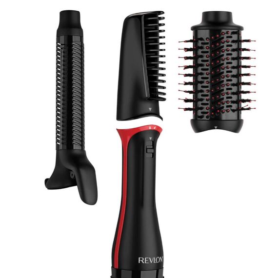 Revlon RVDR5333E Haarstyling-Gerät Multistyler Warm Schwarz, Rot 1100 W 2,5 m