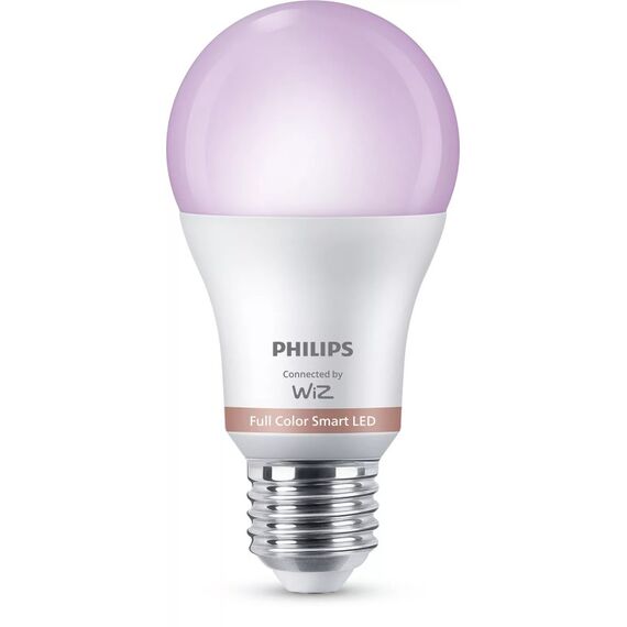 Philips Smarte LED-RGB-Lampe A60 mit Fernbedienung, E27-Sockel, 806 lm, Zweierpack