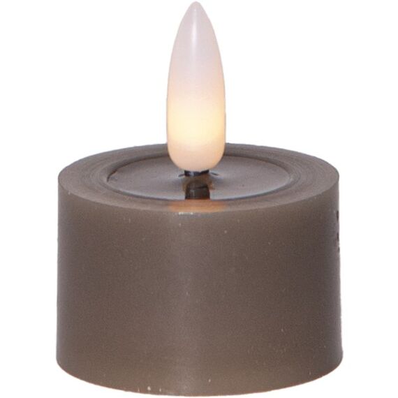 Star Trading LED Teelichter 2 Set Flamme Flow, Farbe: Graubraun, 2 image