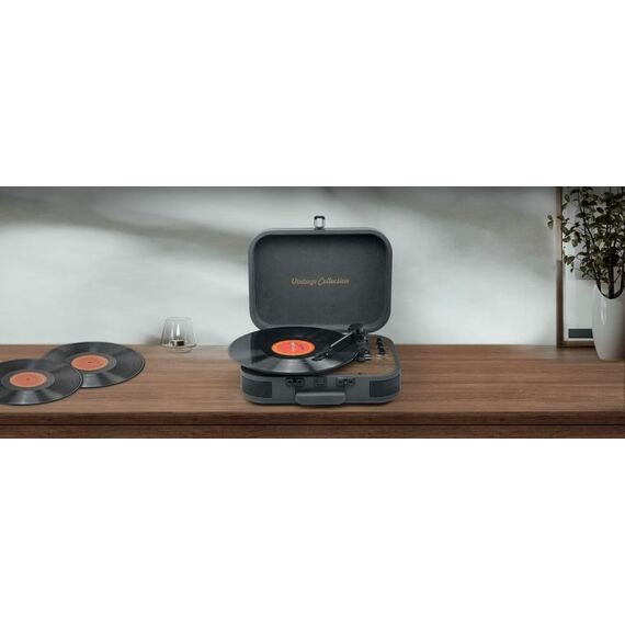 Muse MT-207 DGB Plattenspieler Schwarz, Grau, Holz Automatisch, 3 image