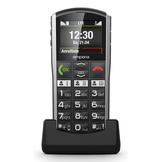 Emporia SIMPLICITY-LTE 5,08 cm (2") 90 g Schwarz, Silber Einsteigertelefon, 2 image