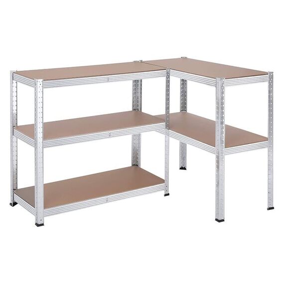 Songmics Lagerregale 2er Set Silber, 2 image