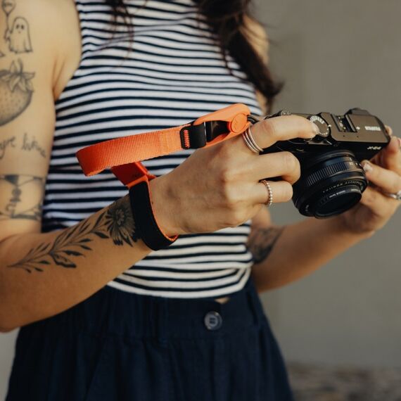 Peak Design Cuff Gurt Digitalkamera Veganes Leder Orange, 6 image