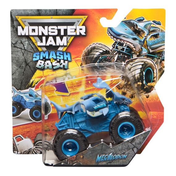 Monster Jam - Smash 'n Bash Monstertrucks (Maßstab 1:64) mit Crash-Funktion, verformen sich beim Crash und können leicht wieder repariert werden, ab 4 Jahren, Zufallsauswahl (Sortierung)