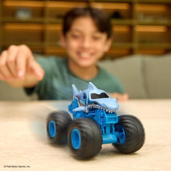 Monster Jam - Smash 'n Bash Monstertrucks (Maßstab 1:64) mit Crash-Funktion, verformen sich beim Crash und können leicht wieder repariert werden, ab 4 Jahren, Zufallsauswahl (Sortierung), 3 image