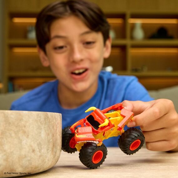 Monster Jam - Smash 'n Bash Monstertrucks (Maßstab 1:64) mit Crash-Funktion, verformen sich beim Crash und können leicht wieder repariert werden, ab 4 Jahren, Zufallsauswahl (Sortierung), 6 image