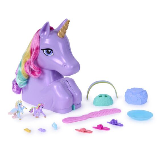 Unicorn Academy - Styling Kopf Spielset Wildstar, Einhorn-Styling-Kopf mit Zubehör, Spielset mit Baby-Einhörnern und Accessoires, für Kinder ab 4 Jahren, 2 image