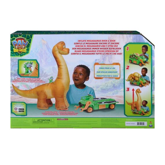 PAW Patrol : Der Dino Film, Rockys Megasaurus Transport-Fahrzeug, per Knopfdruck aufblasbarer Dino, 9 image