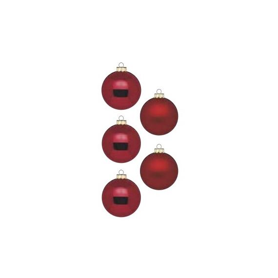 Inge‘s Christmas Decor Dark Red Kugel-Weihnachtsschmuck Rot 20 Stück(e)