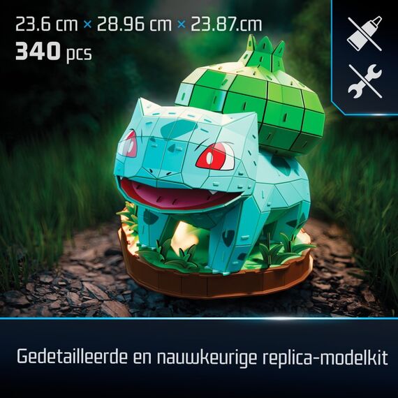 4D Build - Pokémon Bisasam - detailreiches 3D-Puzzle, 4 image